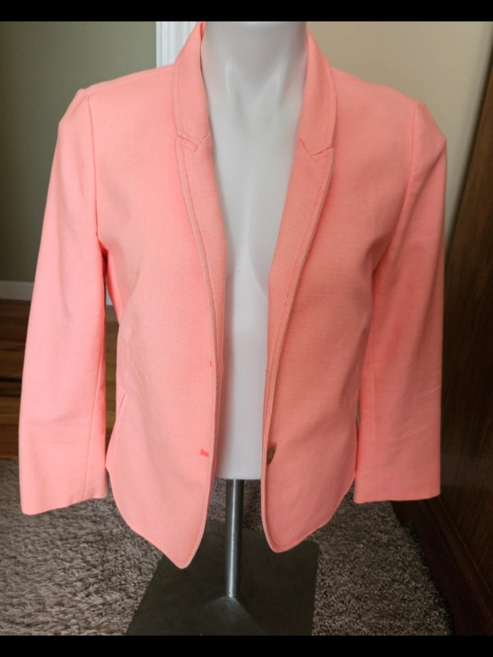 LOFT Peach Open-Front Blazer